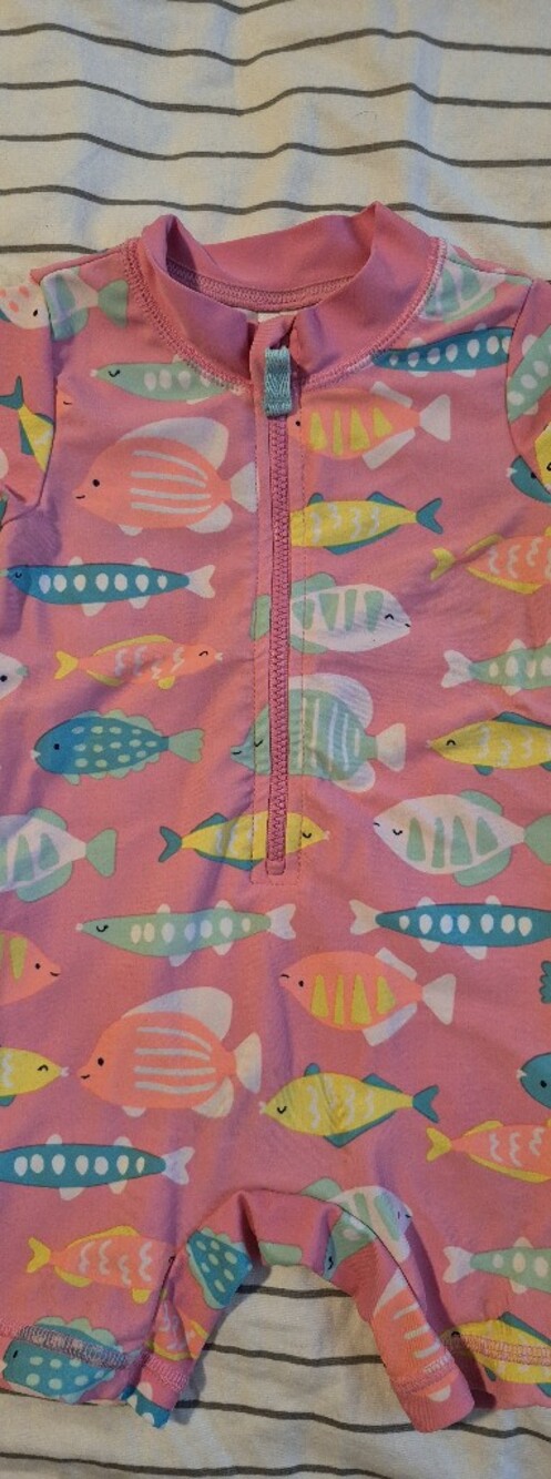 6 Month Carter's Pink One-Piece Swim Suit
